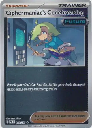 Prismatic Evolutions Ciphermaniac's Codebreaking #104/131 reverse holo